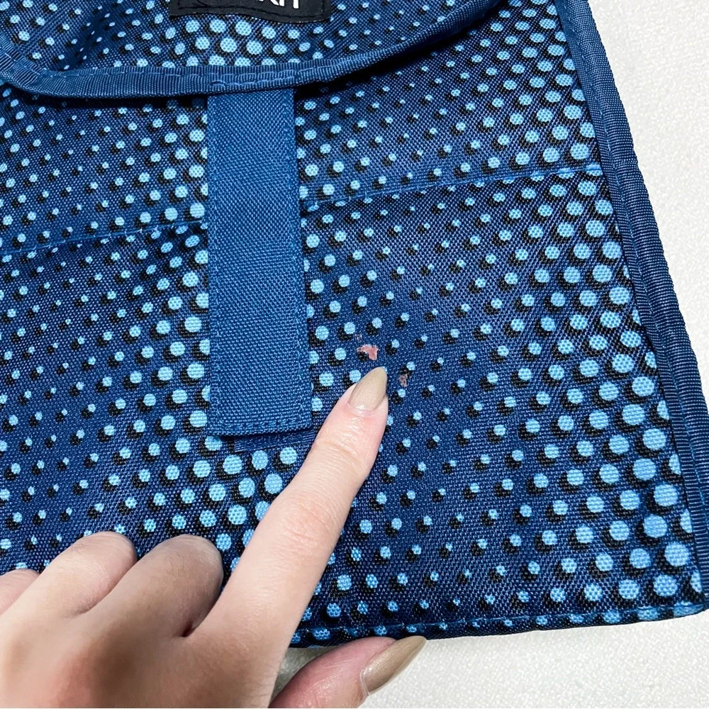 PackIt Freezable Lunch Bag Sack in Blue Polka Dot